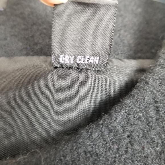 Context Wool Blend Cardigan Jacket Cropped 3/4 Sleeves 3 Button Black Blazer 16 - Picture 9 of 10